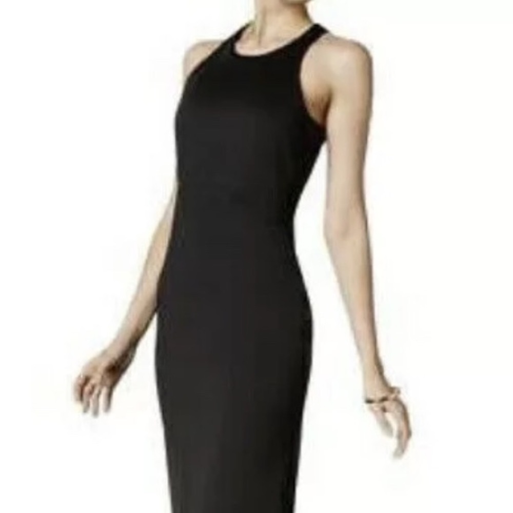 Bar III Jewel Neck Sleeveless Dress Knee Length XS